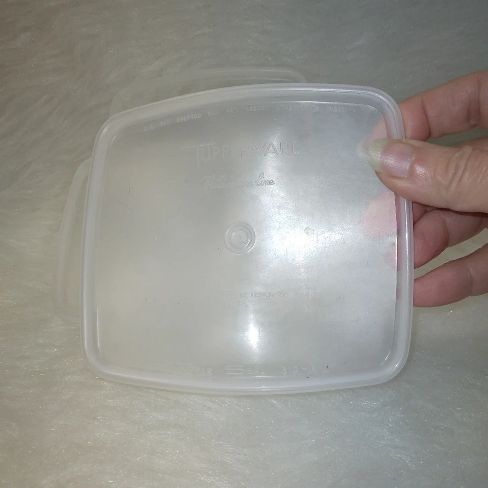 TUPPERWARE Millionaire Line Storage Container Lids 310-2, 310-1